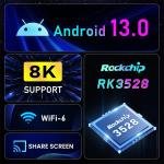 H96 Max RK3528 TV-Box 2 GB RAM 16 GB ROM Australien