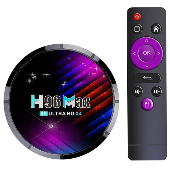 H96 Max TV-Box Amlogic S905X4 64 4G RAM 32G ROM 5G WiFi AV1 4K AU-Stecker