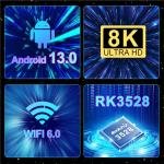 G96 MAX RK3528 Android 13 TV-Box Großbritannien